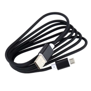 Univerzální MICRO USB kabel 2A Black (2000mA) High Quality